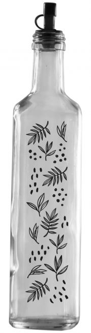 GALHETEIRO DE VIDRO REDONDO 500ML COM BICO DOSADOR NATURA